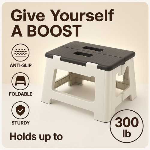 Folding step stool for - stool, adults