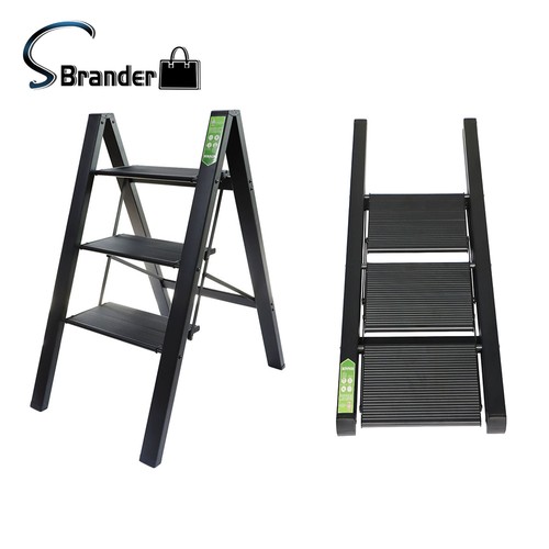 Step black folding ladder - folding,
