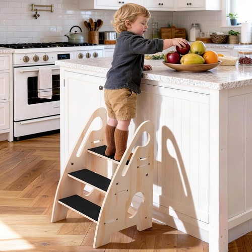 Toddler step stool - stool,, wooden