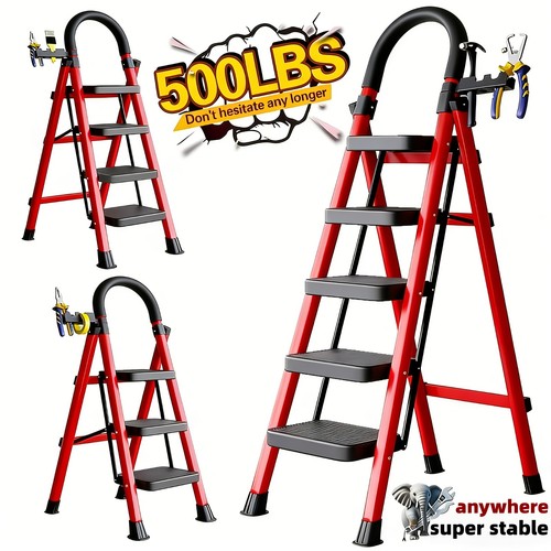Step folding ladder heavy - step,