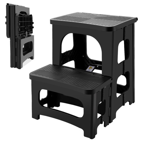 Folding step stool - 2-step,
