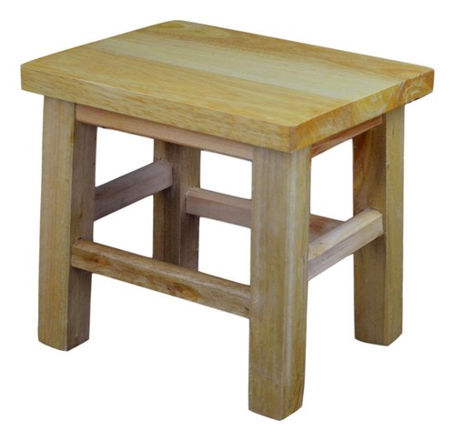 Solid hard wood stool step - hard,