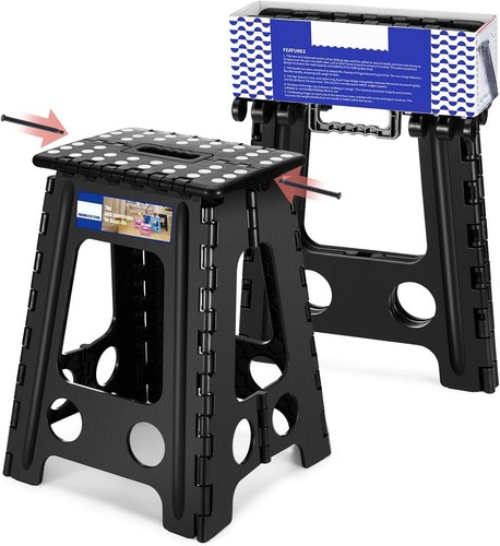 Folding step stool plastic - folding,