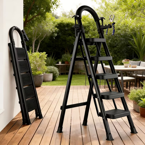 Heavy duty folding - heavy, ladder