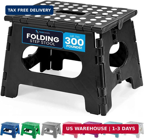 Folding step stool inch - step, 9