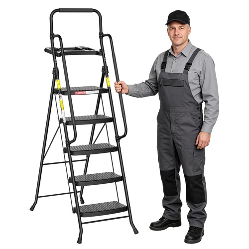 Step ladder with - 5,
